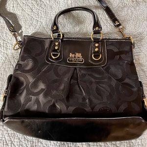 Black Coach logo bag. Like new condition.